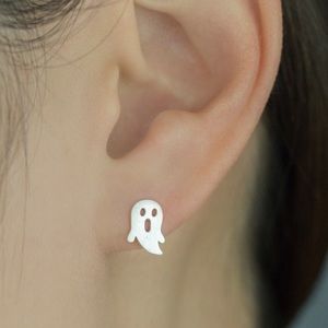 🎉 New Ghost Stainless Steel Stud Earrings